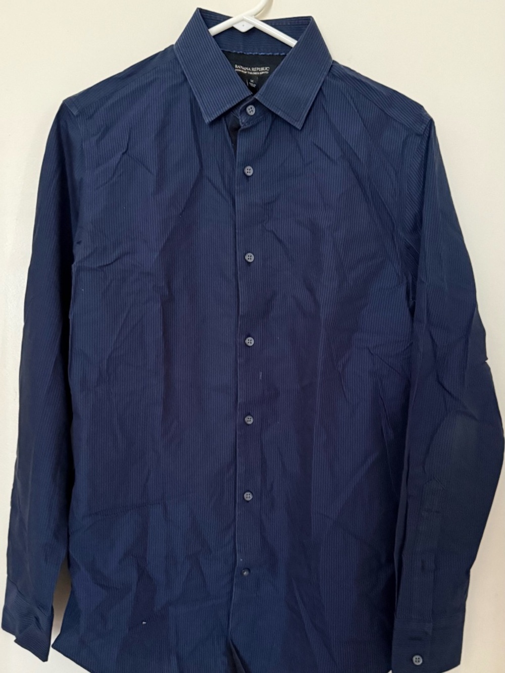 BANANA REPUBLIC NON IRON TAILORED SLIM FIT SIZE M